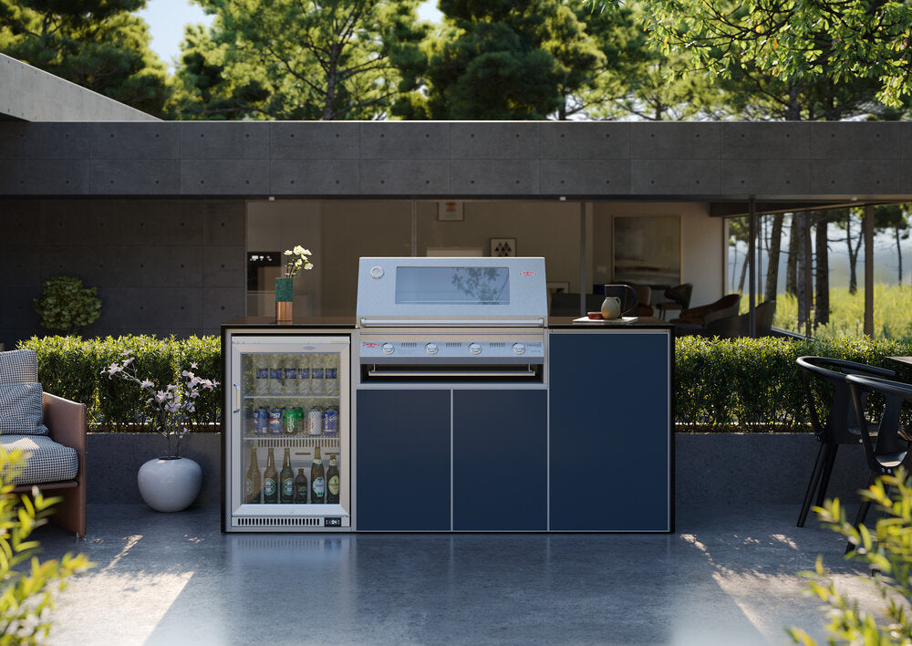 FrescoPro Canberra Outdoor Kitchen with S3000S 4 Burner Barbeque - Dekton / ACP Doors - Nuovo Luxury
