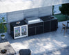 FrescoPro Augusta Outdoor Kitchen With Pro Line 6 Burner BBQ - Dekton Top / Dekton Doors - Nuovo Luxury