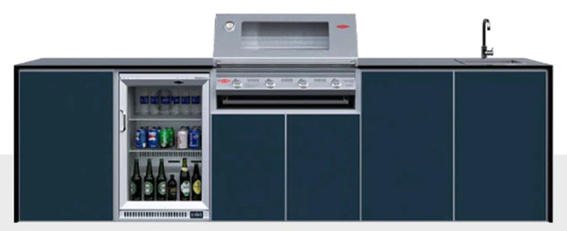 FrescoPro Boronia Outdoor Kitchen With 7000P 4 Burner BBQ - Dekton Top / ACP Doors - Nuovo Luxury