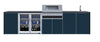 FrescoPro Fremantle Outdoor Kitchen With 7000P 4 Burner BBQ - Dekton Top / ACP Doors - Nuovo Luxury