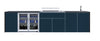 FrescoPro Fremantle Outdoor Kitchen With Pro Line 6 Burner BBQ - Granite Top / ACP Doors - Nuovo Luxury