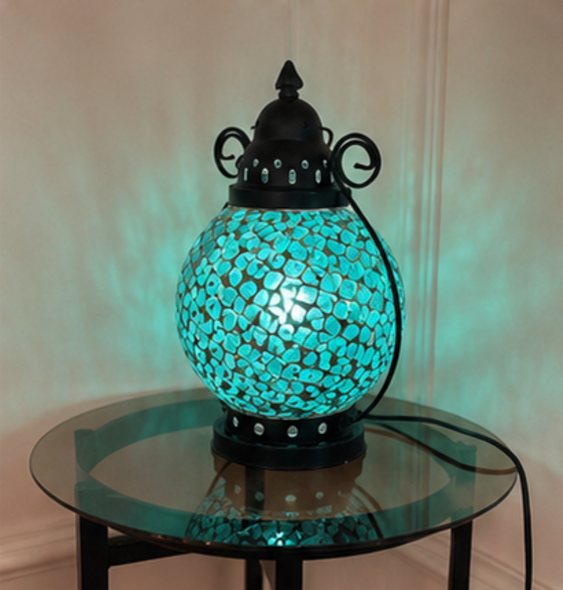 Tangier Petite Coloured Glass Table Lamp