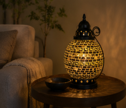 Tangier Petite Coloured Glass Table Lamp