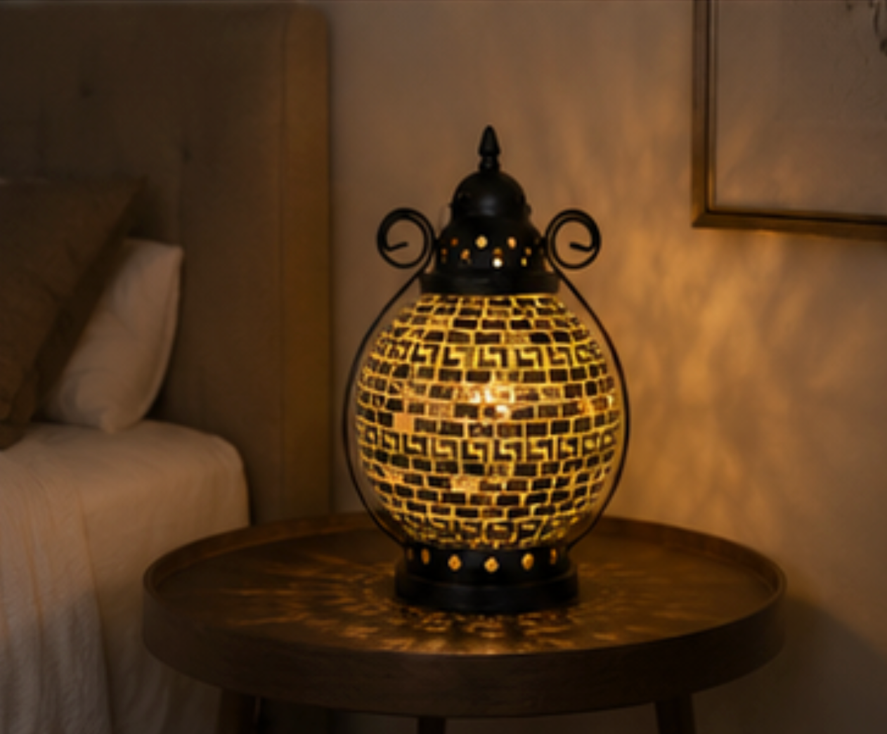 Tangier Petite Coloured Glass Table Lamp