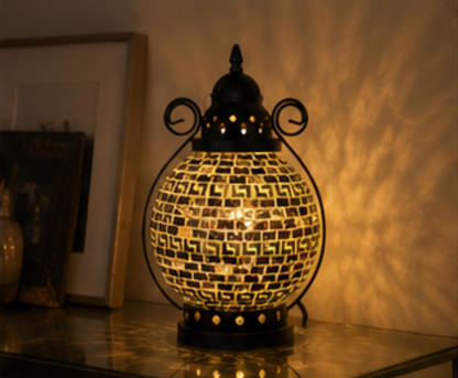 Tangier Petite Coloured Glass Table Lamp