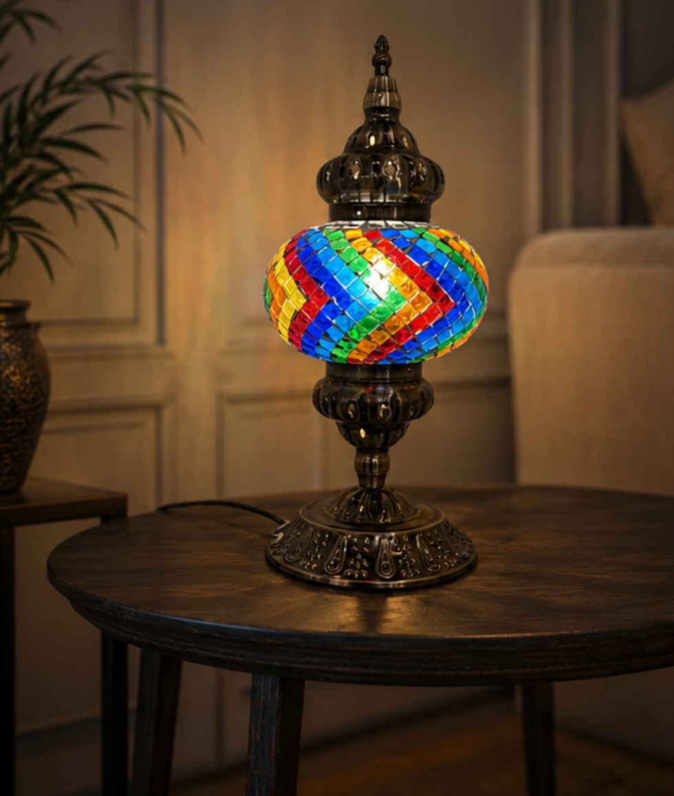 Tangier Petite Coloured Glass Table Lamp