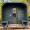 Halo Saunas Rejuvenation Quad Traditional Outdoor 4 to 6 Person Sauna - Nuovo Luxury