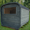 Halo Saunas Rejuvenation Quad Traditional Outdoor 4 to 6 Person Sauna - Nuovo Luxury