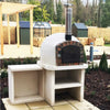 XclusiveDecor Premier Wood Fired Pizza Oven with Stand and Side Table - Nuovo Luxury