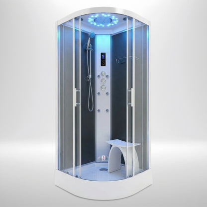 Platinum Steam Shower 1000x1000mm - Chrome Frame / Clear Glass