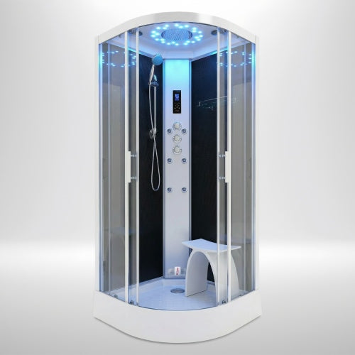 Platinum Steam Shower 1000x1000mm - Chrome Frame / Clear Glass
