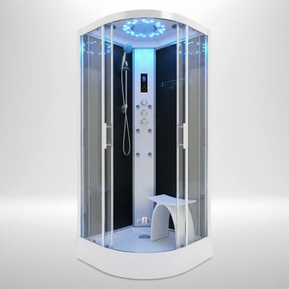 Platinum Steam Shower 1000x1000mm - Chrome Frame / Clear Glass