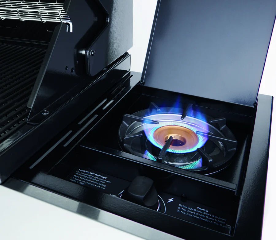 BeefEater 1500 Series - 4 Burner BBQ & Side Burner Trolley - Nuovo Luxury - Barbecue Grill