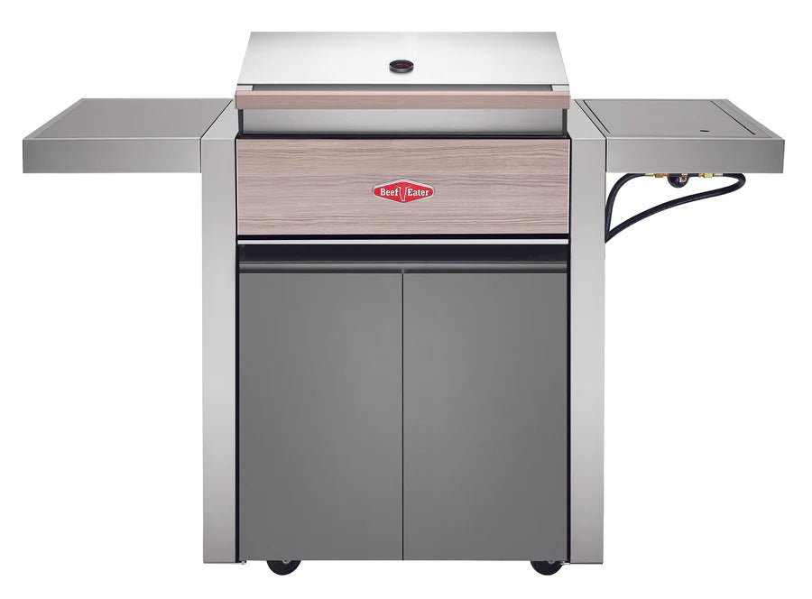 BeefEater 1500 Series - 4 Burner BBQ & Side Burner Trolley - Nuovo Luxury - Barbecue Grill
