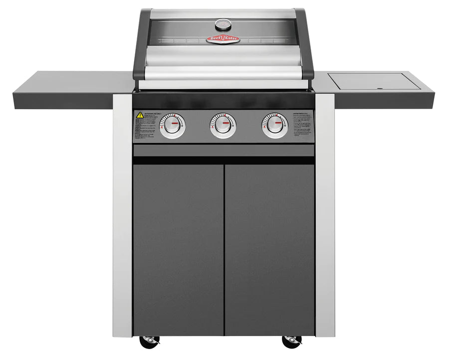 BeefEater 1600E Series - 4 Burner BBQ & Side Burner Trolley - Nuovo Luxury - Barbecue Grill