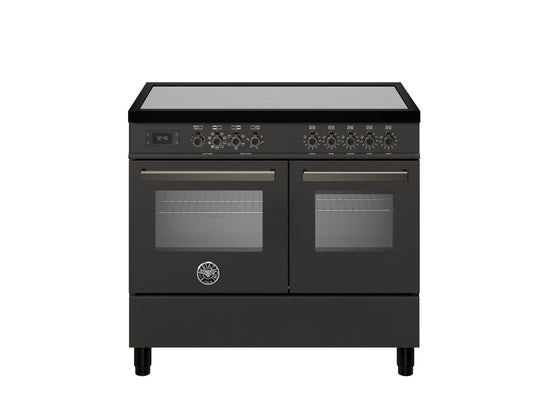 Bertazzoni Professional 100cm Range Cooker Twin Oven Electric Induction Carbonio - Nuovo Luxury - Range Cooker