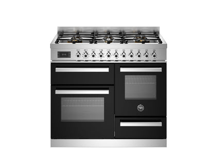 Bertazzoni Professional 100cm Range Cooker XG Oven Dual Fuel Black - Nuovo Luxury - Range Cooker
