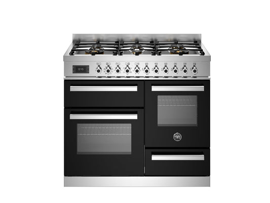 Bertazzoni Professional 100cm Range Cooker XG Oven Dual Fuel Black - Nuovo Luxury - Range Cooker