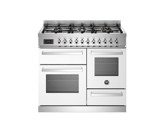 Bertazzoni Professional 100cm Range Cooker XG Oven Dual Fuel White - Nuovo Luxury - Range Cooker