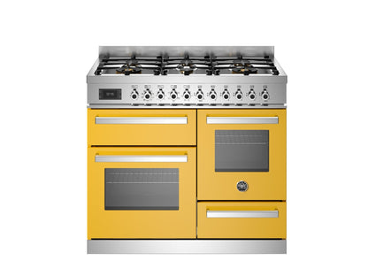 Bertazzoni Professional 100cm Range Cooker XG Oven Dual Fuel Yellow - Nuovo Luxury - Range Cooker
