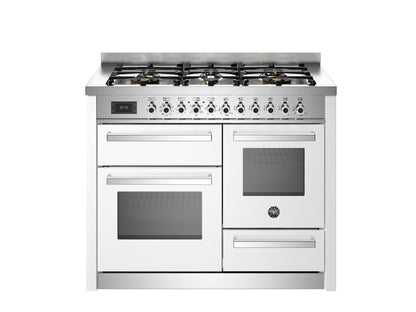 Bertazzoni Professional 110cm Range Cooker XG Oven Dual Fuel Gloss White - Nuovo Luxury - Range Cooker