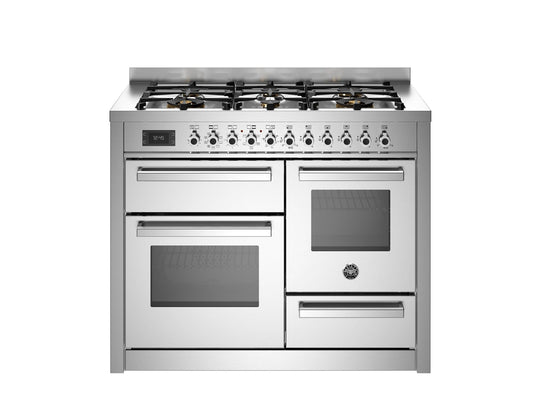 Bertazzoni Professional 110cm Range Cooker XG Oven Dual Fuel Stainless Steel - Nuovo Luxury - Range Cooker