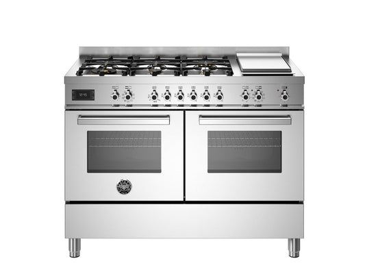 Bertazzoni Professional 120cm Range Cooker Twin Dual Fuel Stainless Steel - Nuovo Luxury - Range Cooker