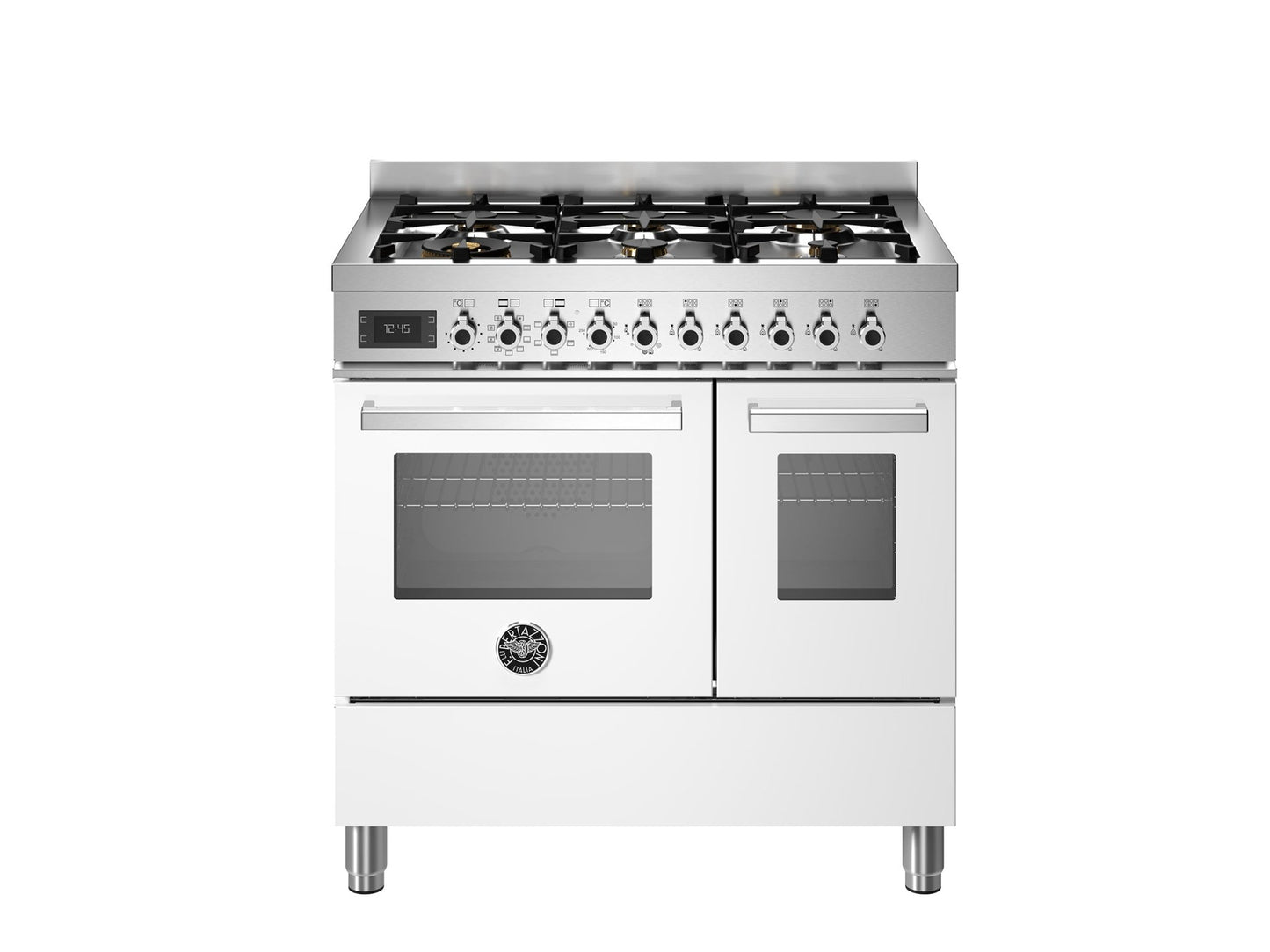 Bertazzoni Professional 90cm Range Cooker Twin Oven Dual Fuel White - Nuovo Luxury - Range Cooker