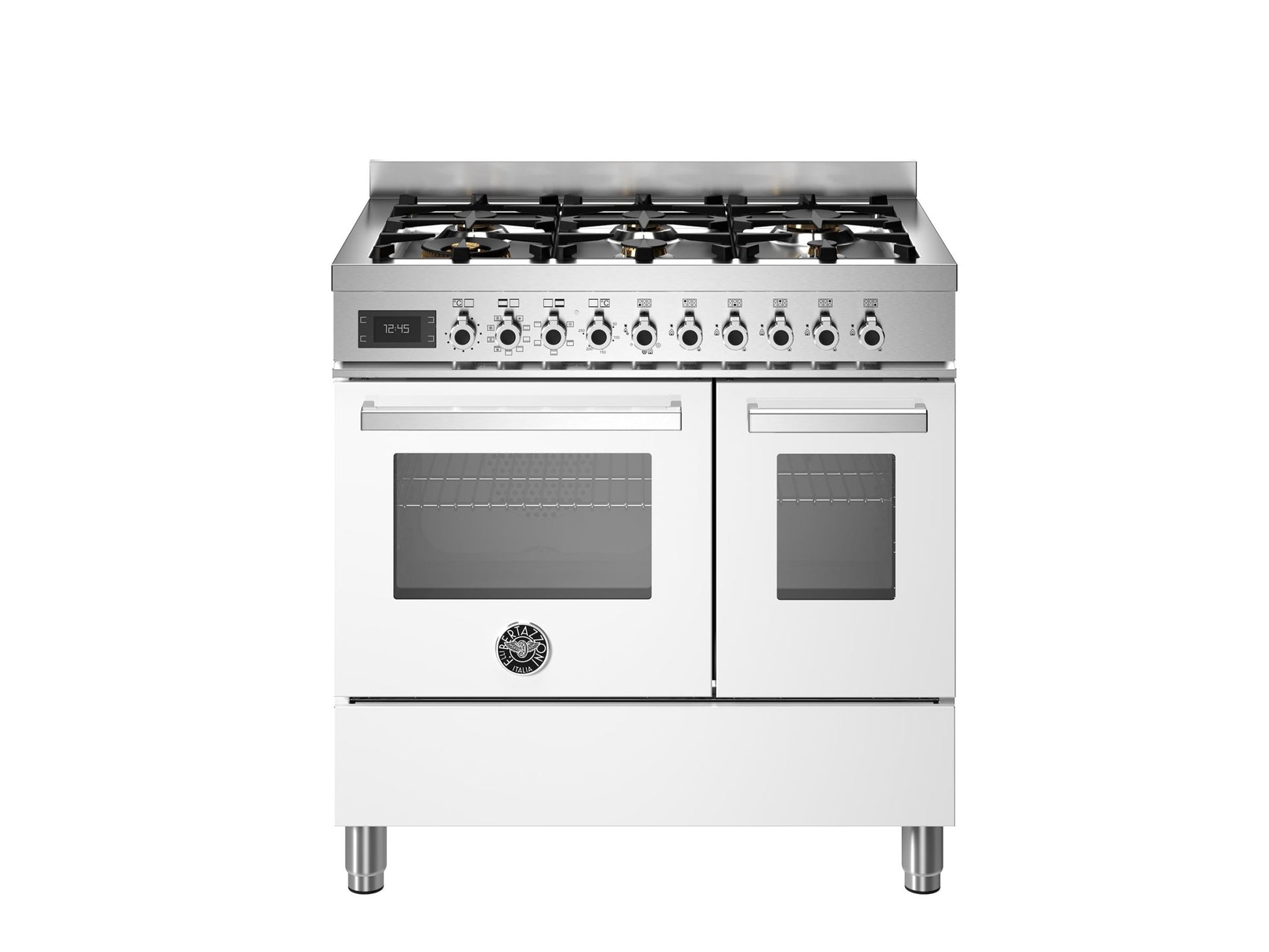 Bertazzoni Professional 90cm Range Cooker Twin Oven Dual Fuel White - Nuovo Luxury - Range Cooker