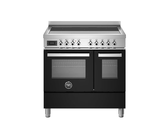 Bertazzoni Professional 90cm Range Cooker Twin Oven Electric Induction Black - Nuovo Luxury - Range Cooker