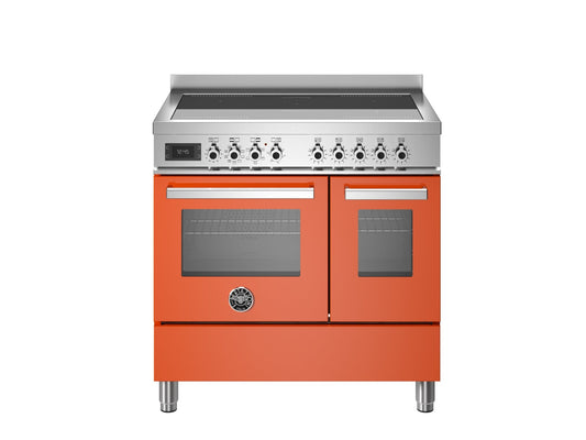 Bertazzoni Professional 90cm Range Cooker Twin Oven Electric Induction Orange - Nuovo Luxury - Range Cooker