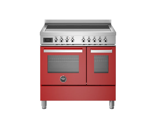 Bertazzoni Professional 90cm Range Cooker Twin Oven Electric Induction Red - Nuovo Luxury - Range Cooker