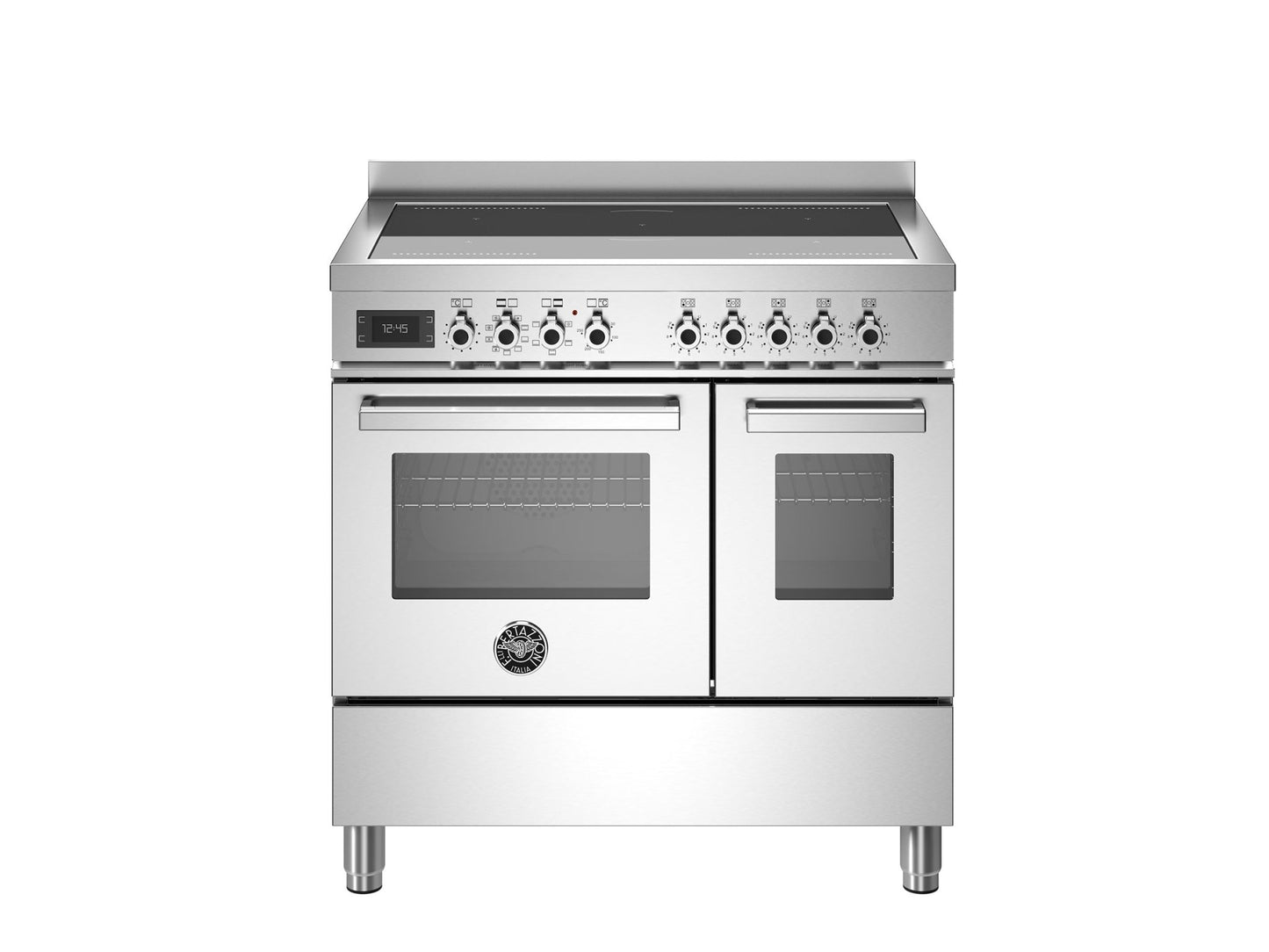 Bertazzoni Professional 90cm Range Cooker Twin Oven Electric Induction Stainless Steel - Nuovo Luxury - Range Cooker