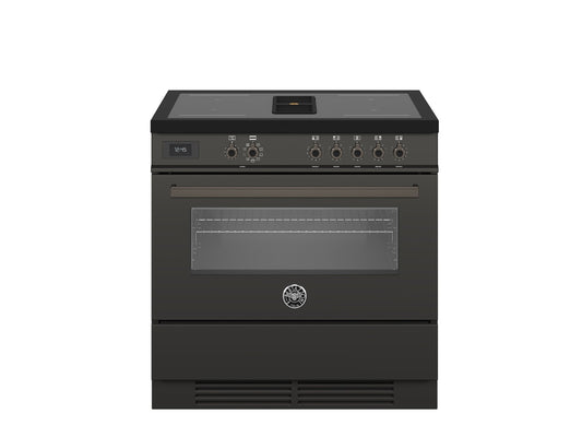 Bertazzoni Professional 90cm Range Vented Induction Carbonio - Nuovo Luxury - Induction Range Cooker