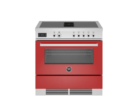 Bertazzoni Professional 90cm Range Vented Induction Red - Nuovo Luxury - Induction Range Cooker