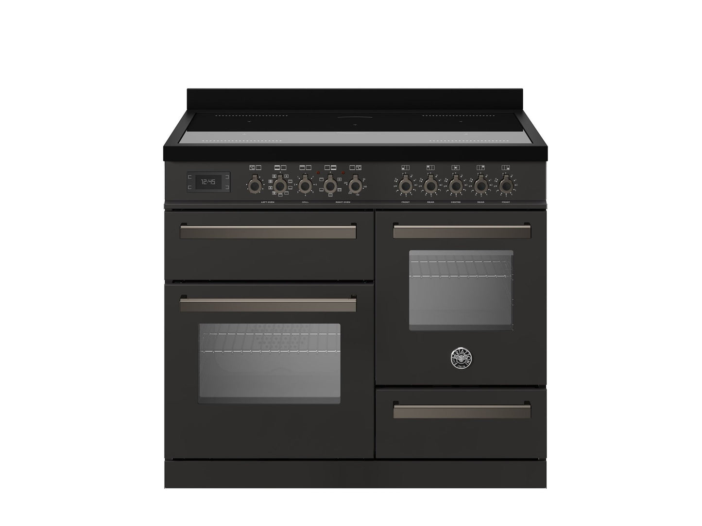 Bertazzoni Professional Series 100cm Range Cooker XG Oven Induction Carbonio - Nuovo Luxury - Induction Range Cooker