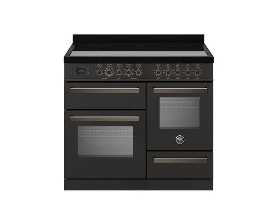 Bertazzoni Professional Series 100cm Range Cooker XG Oven Induction Carbonio - Nuovo Luxury - Induction Range Cooker