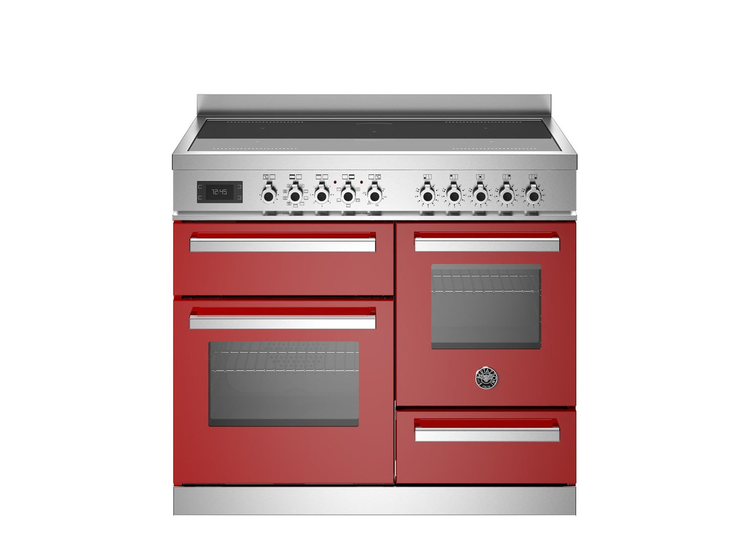 Bertazzoni Professional Series 100cm Range Cooker XG Oven Induction Gloss Red - Nuovo Luxury - Induction Range Cooker