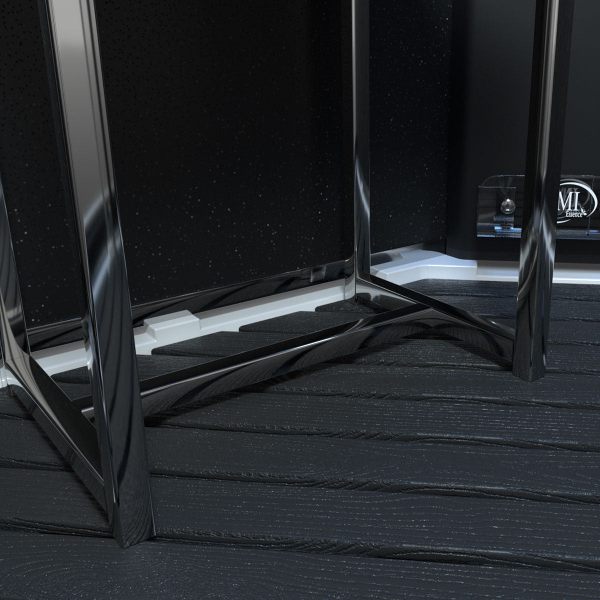 Limited Edition Insignia Black Sparkle Steam Shower Quadrant