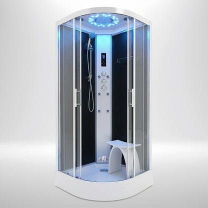 Platinum Steam Shower 1000x1000mm - Chrome Frame / Clear Glass