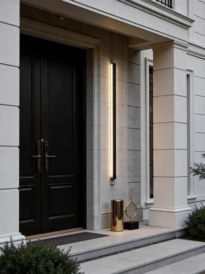Modern Outdoor LED Wall Light – Vertical IP65 Garden & Porch Sconce