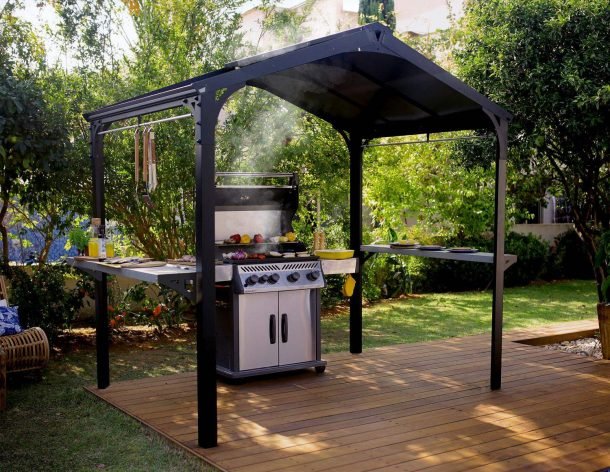 Canopia by Palram Austin 6ft x 8ft Outdoor BBQ Gazebo - Nuovo Luxury - Canopies & Gazebos