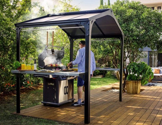 Canopia by Palram Austin 6ft x 8ft Outdoor BBQ Gazebo - Nuovo Luxury - Canopies & Gazebos