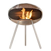 Cocoon Terra Smokeless Bioethanol Fire Polished Steel with Steel Legs - Nuovo Luxury - Cocoon Fireplace