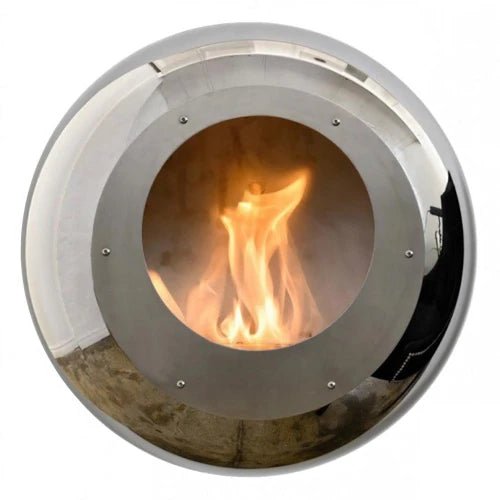 Cocoon Vellum Smokeless Bioethanol Fire Polished Steel - Nuovo Luxury - Cocoon Fireplace
