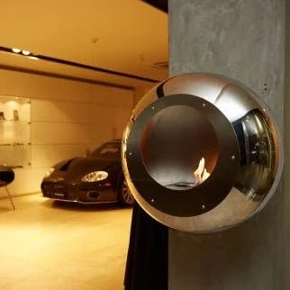 Cocoon Vellum Smokeless Bioethanol Fire Polished Steel - Nuovo Luxury - Cocoon Fireplace