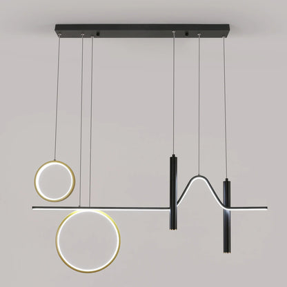 Contempo Wave & Ring LED Pendant Light – Luxury Dimmable Design - Nuovo Luxury - 