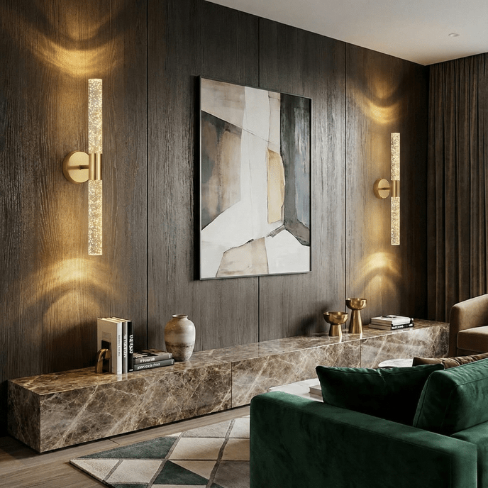 Crystal Rod LED Wall Sconce – Nordic Style - Nuovo Luxury - 