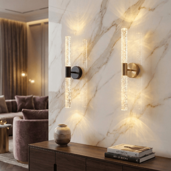 Crystal Rod LED Wall Sconce – Nordic Style - Nuovo Luxury - 