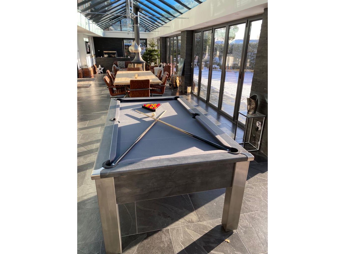 FMF Spirit Tournament Slate Bed Pool Table | 6ft & 7ft Sizes - Nuovo Luxury - Pool Tables